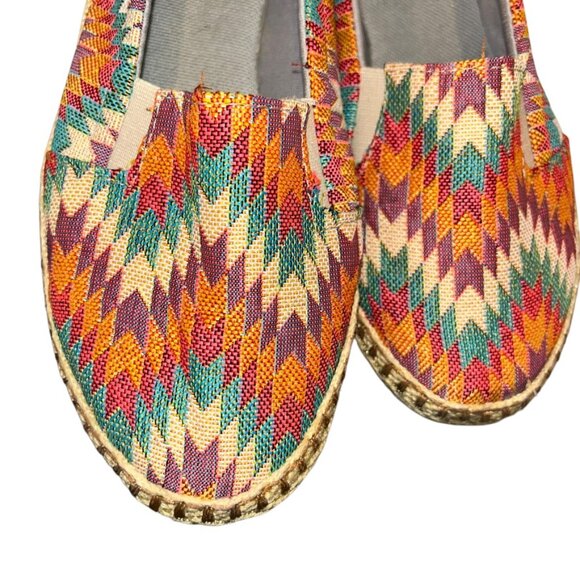 Classic Spanish Rainbow chevron Espadrilles slip on lighweight shoes 40 … - Picture 5 of 7